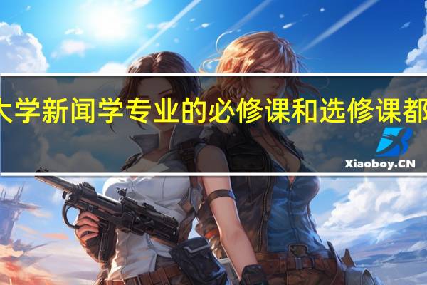 大学新闻学专业的必修课和选修课都有什么