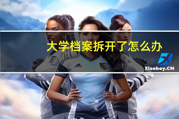 大学档案拆开了怎么办