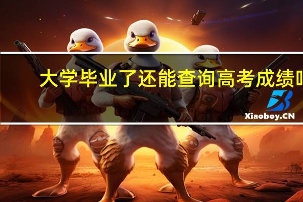 大学毕业了还能查询高考成绩吗