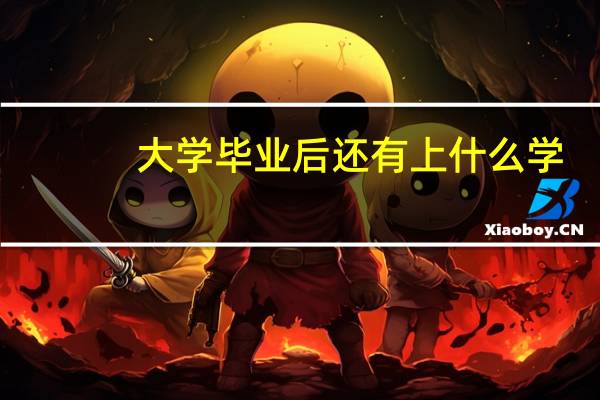 大学毕业后还有上什么学