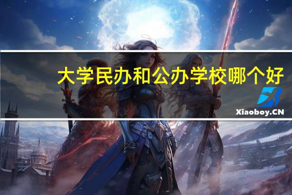大学民办和公办学校哪个好