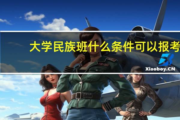 大学民族班什么条件可以报考