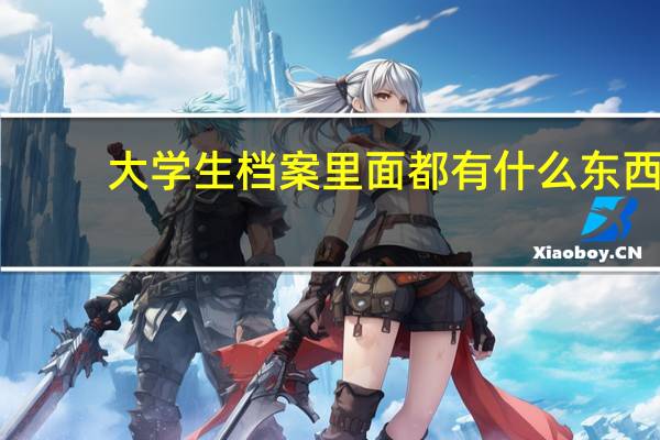 大学生档案里面都有什么东西
