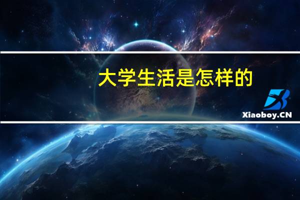 大学生活是怎样的