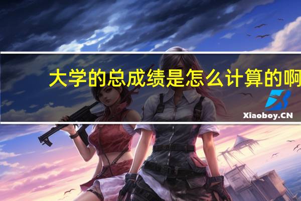 大学的总成绩是怎么计算的啊