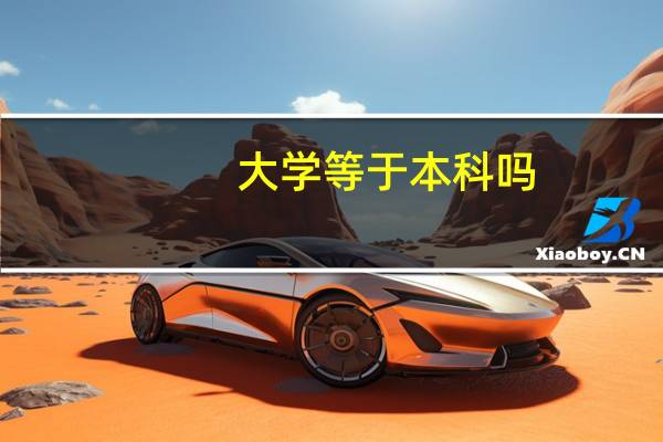 大学等于本科吗