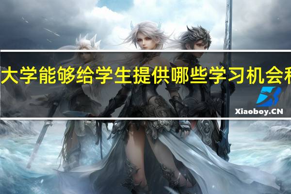 大学能够给学生提供哪些学习机会和帮助