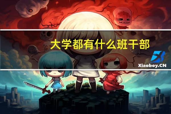 大学都有什么班干部