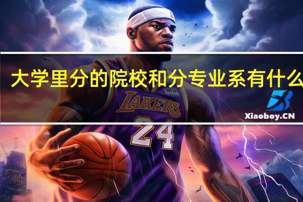 大学里分的院校和分专业系有什么不同