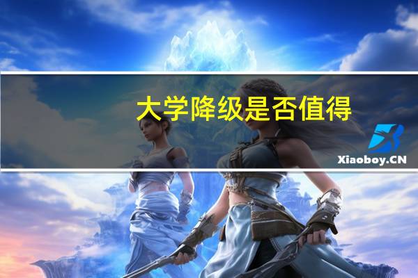 大学降级是否值得