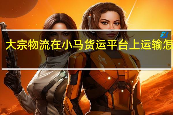 大宗物流在小马货运平台上运输怎么样