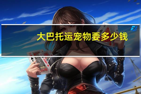大巴托运宠物要多少钱