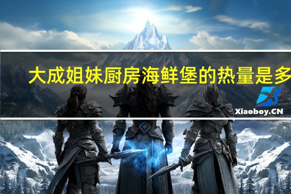 大成 姐妹厨房 海鲜堡的热量是多少