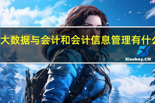 大数据与会计和会计信息管理有什么区别