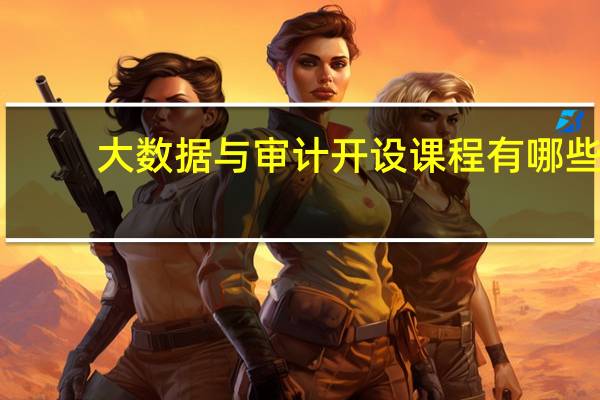 大数据与审计开设课程有哪些