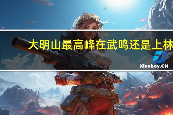 大明山最高峰在武鸣还是上林