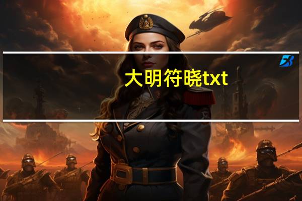 大明符晓txt