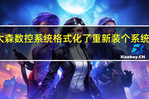 大森数控系统格式化了重新装个系统多少钱