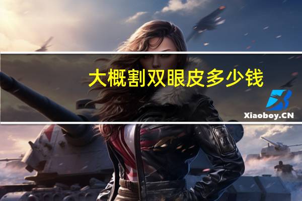 大概割双眼皮多少钱(割双眼皮的手术费用是多少)