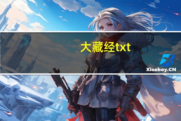 大藏经txt