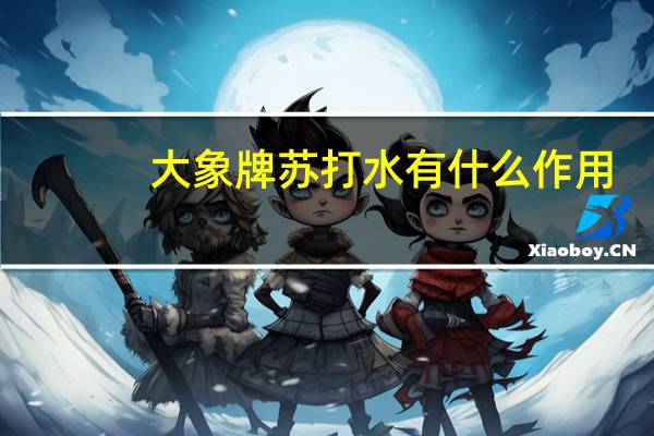 大象牌苏打水有什么作用（苏打水有什么作用）