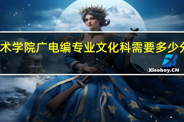 大连艺术学院广电编专业文化科需要多少分才会被录取