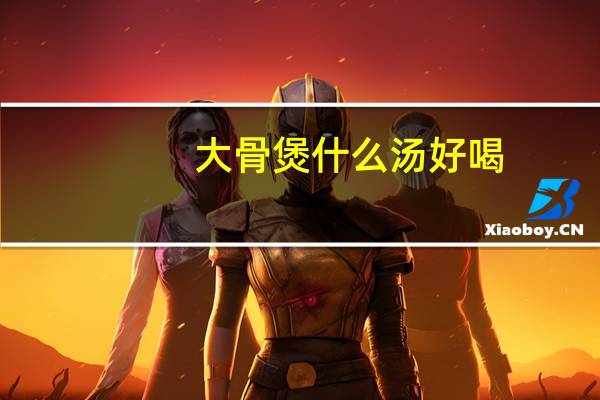 大骨煲什么汤好喝