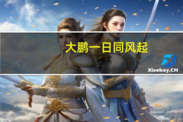 大鹏一日同风起,扶摇直上九万里什么意思