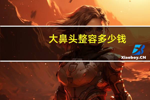大鼻头整容多少钱，大鼻头如何整形
