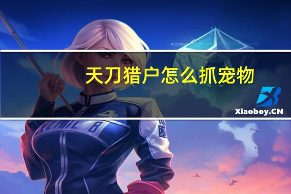 天刀猎户怎么抓宠物