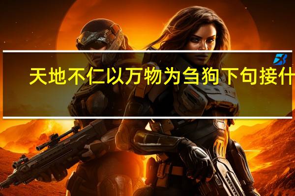 天地不仁以万物为刍狗下句接什么