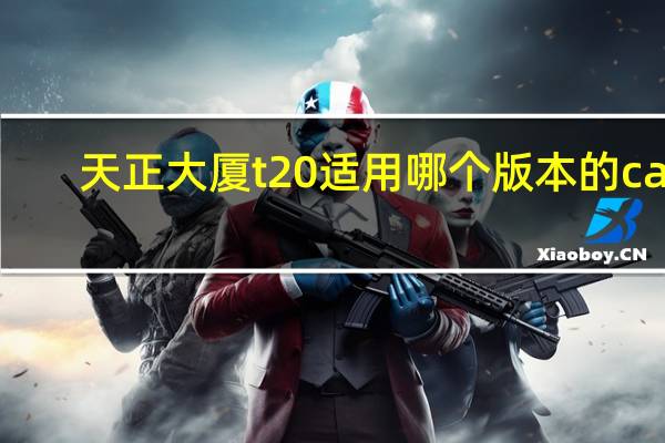 天正大厦t20适用哪个版本的cad？