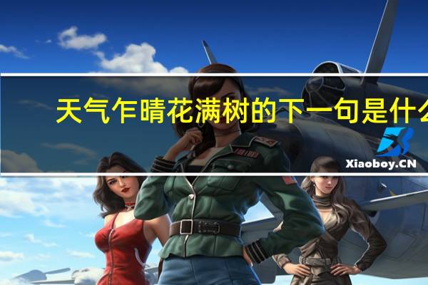 天气乍晴花满树的下一句是什么