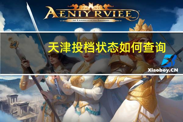 天津投档状态如何查询