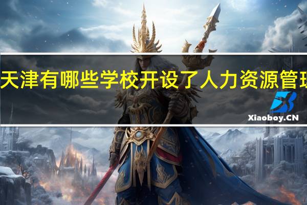 天津有哪些学校开设了人力资源管理专业