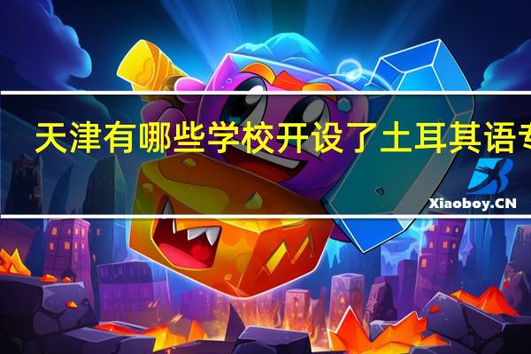 天津有哪些学校开设了土耳其语专业