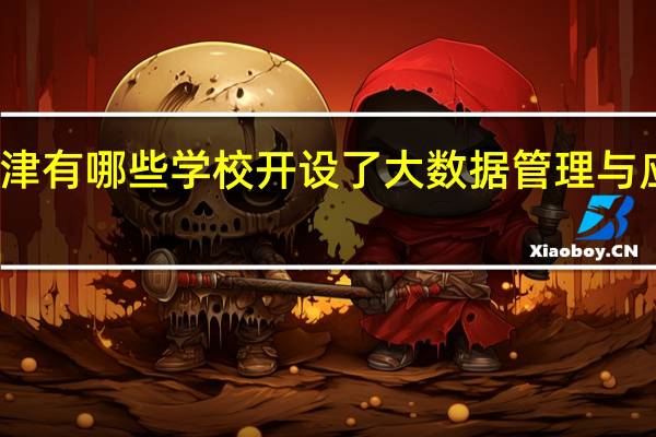 天津有哪些学校开设了大数据管理与应用专业