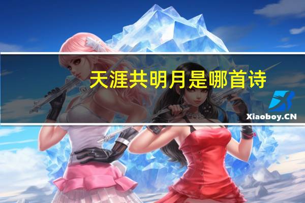 天涯共明月是哪首诗