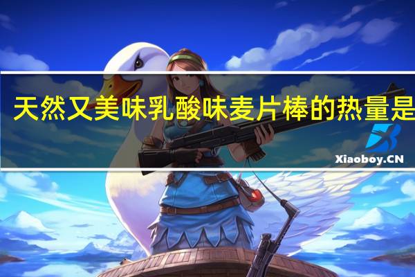 天然又美味 乳酸味麦片棒的热量是多少