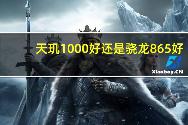 天玑1000好还是骁龙865好（天玑1000和骁龙865哪个好,骁龙865对比天玑1000）