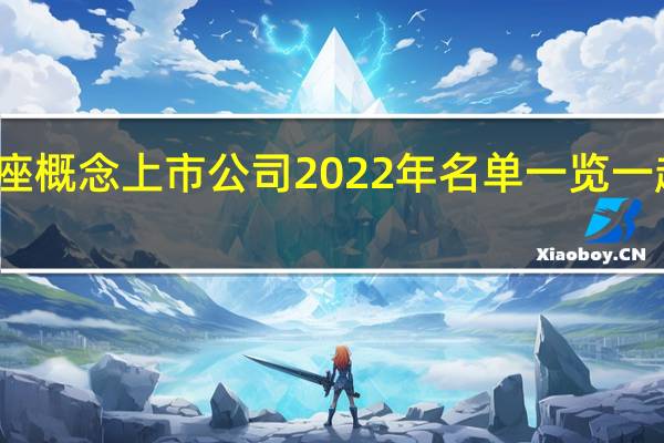 天线座概念上市公司2022年名单一览 一起来看看吧