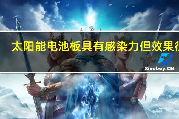 太阳能电池板具有感染力但效果很好