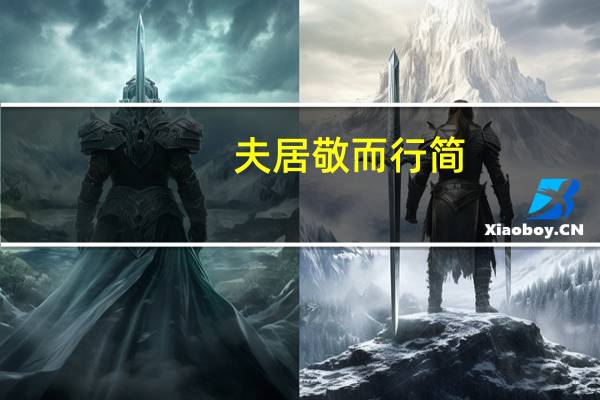 夫居敬而行简,可以临民;爱人多容,可以得众.是什么意思