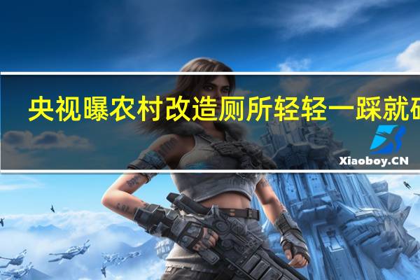 央视曝农村改造厕所轻轻一踩就碎了