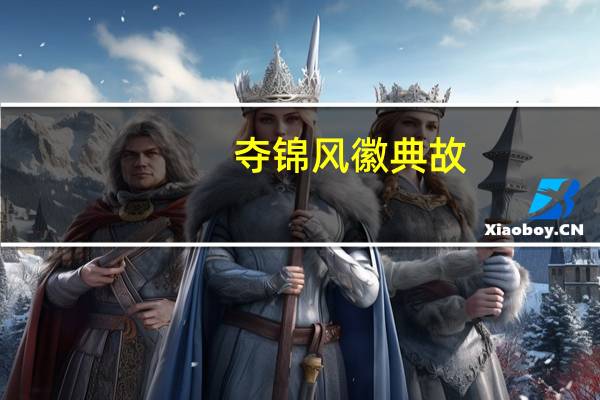 夺锦风徽典故