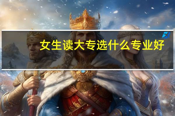 女生读大专选什么专业好