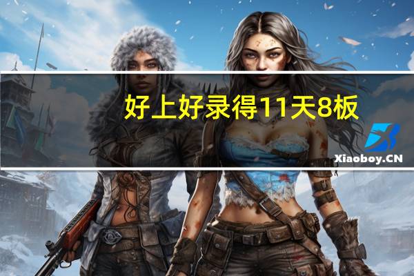 好上好录得11天8板