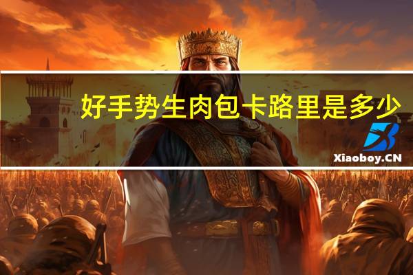 好手势 生肉包卡路里是多少