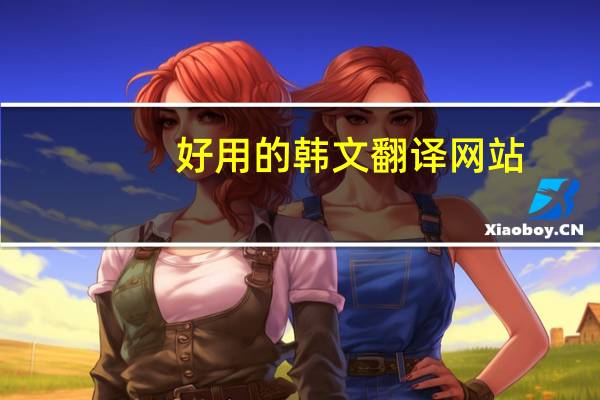 好用的韩文翻译网站（韩文翻译网站）