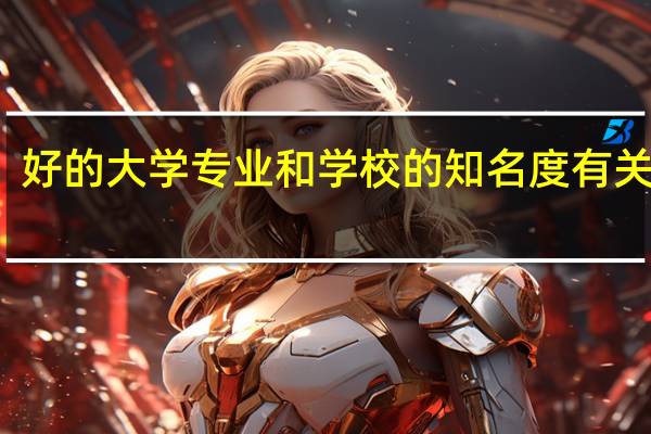 好的大学专业和学校的知名度有关系吗